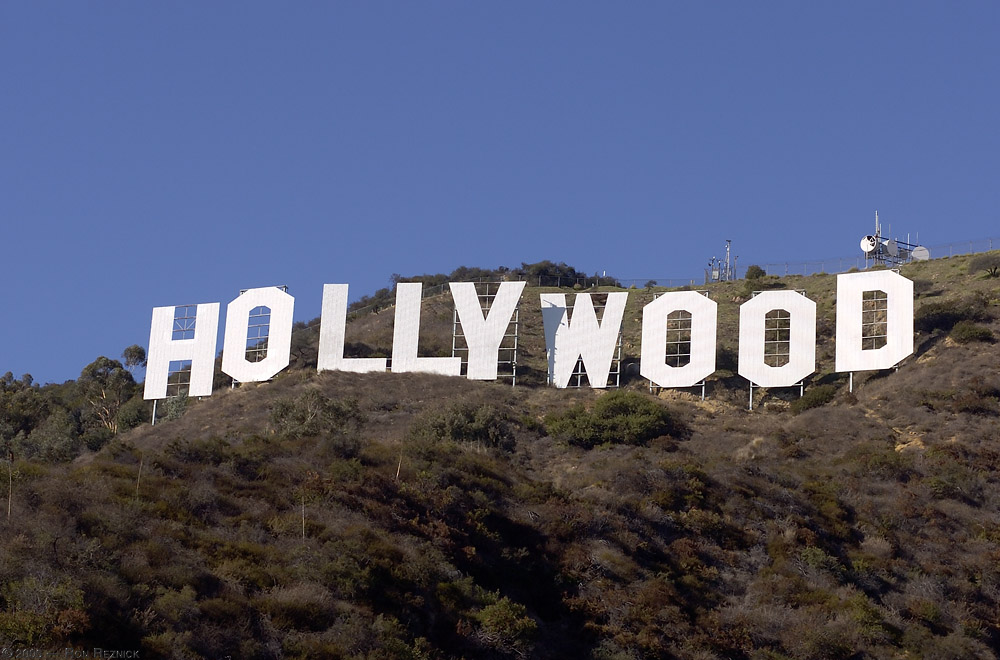 The famous Hollywood sign in Los Angeles